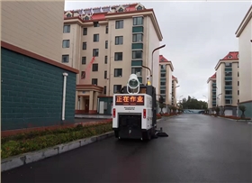 2000AW電動(dòng)掃地車(chē)順利交付淄博某新農(nóng)村
